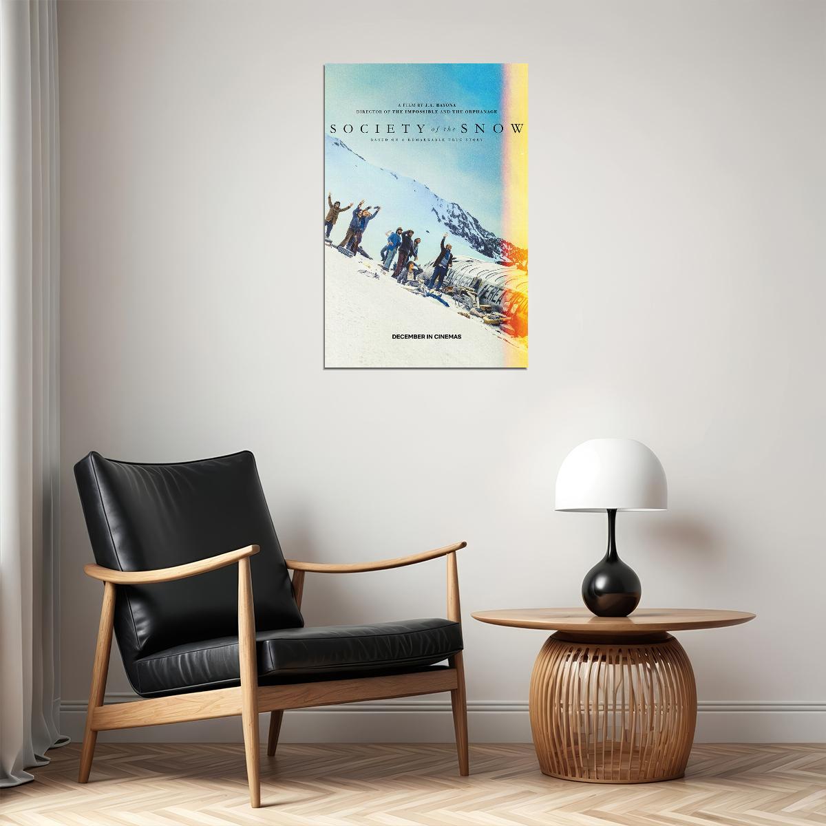 Society Of The Snow History Drama Movie Cinema Film Poster Wall Art Print Home Wall Decor - xonomax