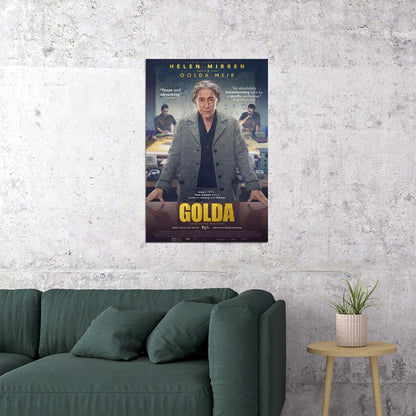 Golda History Drama Biography Movie Cinema Film Poster Wall Art Print Home Wall Decor - xonomax