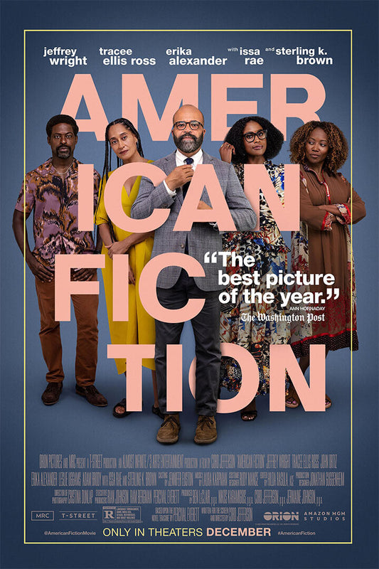 American Fiction Comedy Drama Movie Cinema Film Poster Wall Art Print Home Wall Decor - xonomax