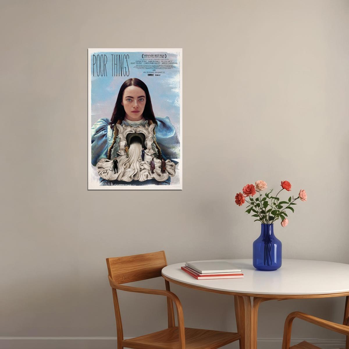 Poor Things Science Fiction Drama Movie Cinema Poster Wall Art Print Home Wall Decor - xonomax