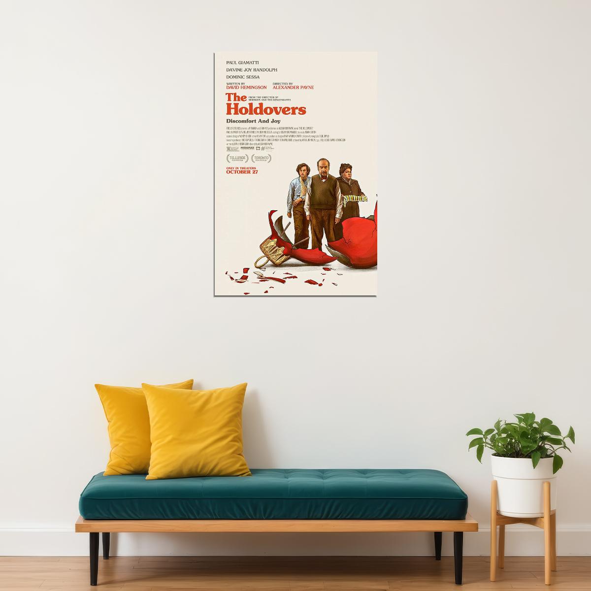 The Holdovers Comedy Drama Movie Cinema Film Poster Wall Art Print Home Wall Decor - xonomax