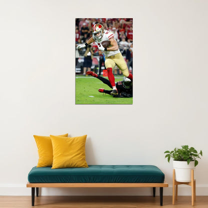 George Kittle Football Player San Francisco Sport Poster Wall Art Print Home Wall Decor - xonomax