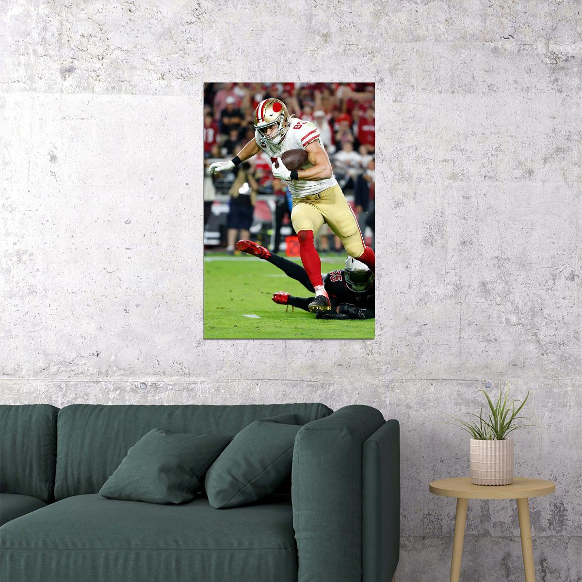 George Kittle Football Player San Francisco Sport Poster Wall Art Print Home Wall Decor - xonomax