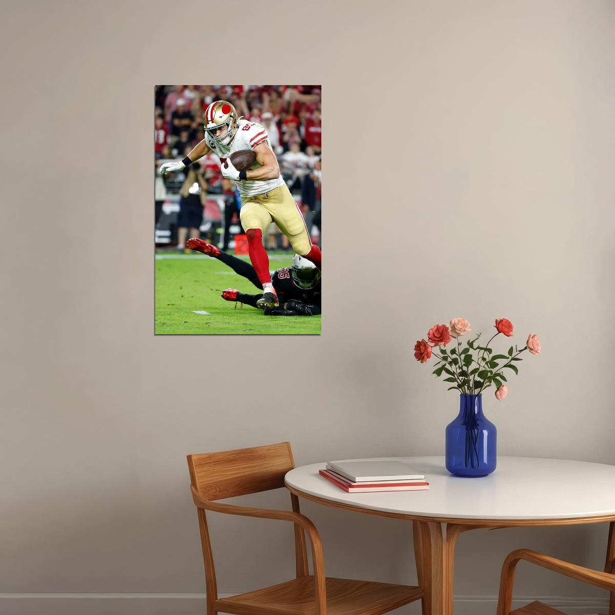 George Kittle Football Player San Francisco Sport Poster Wall Art Print Home Wall Decor - xonomax
