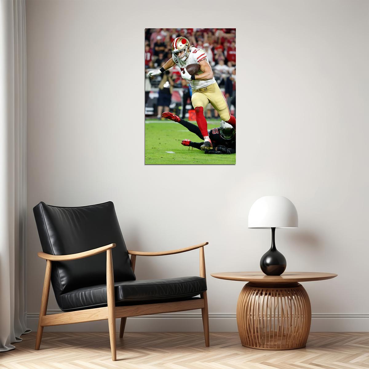 George Kittle Football Player San Francisco Sport Poster Wall Art Print Home Wall Decor - xonomax