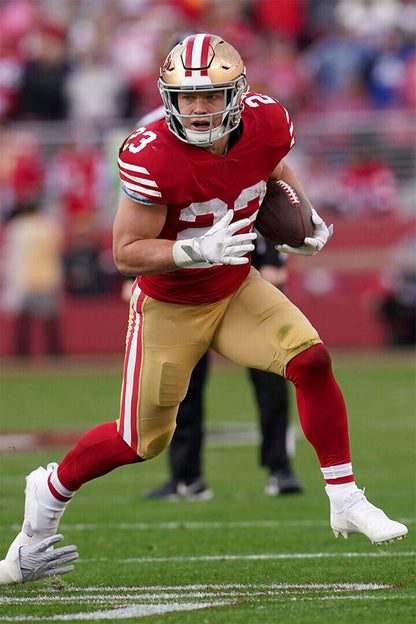 Christian Mccaffrey Football Player San Francisco Poster Wall Art Print Home Wall Decor