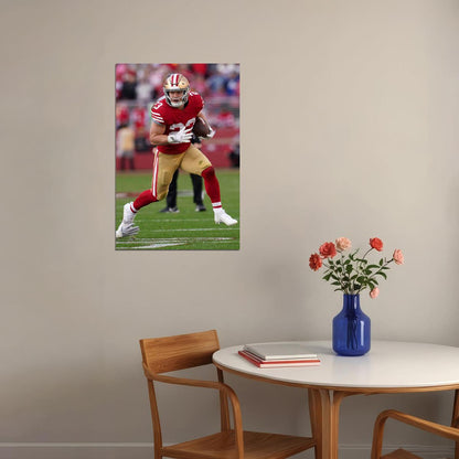 Christian Mccaffrey Football Player San Francisco Poster Wall Art Print Home Wall Decor
