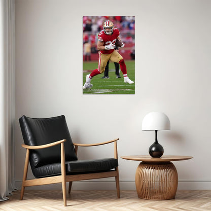 Christian Mccaffrey Football Player San Francisco Poster Wall Art Print Home Wall Decor