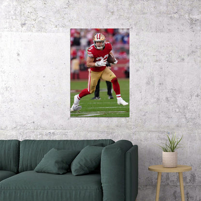 Christian Mccaffrey Football Player San Francisco Poster Wall Art Print Home Wall Decor