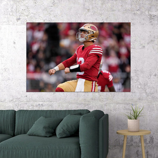Brock Purdy Football Player San Francisco Sport Poster Wall Art Print Home Wall Decor - xonomax