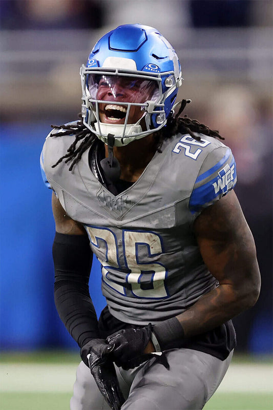 Jahmyr Gibbs Celebrity American Player Football Poster Wall Art Print Home Wall Decor - xonomax