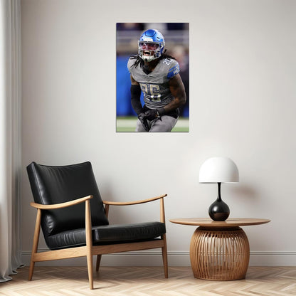Jahmyr Gibbs Celebrity American Player Football Poster Wall Art Print Home Wall Decor - xonomax