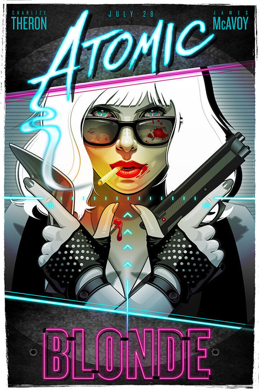 Atomic Blonde 2017 Action Thriller Movie Poster Wall Art Print Home Wall Decor - xonomax