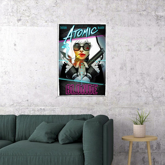 Atomic Blonde 2017 Action Thriller Movie Poster Wall Art Print Home Wall Decor - xonomax