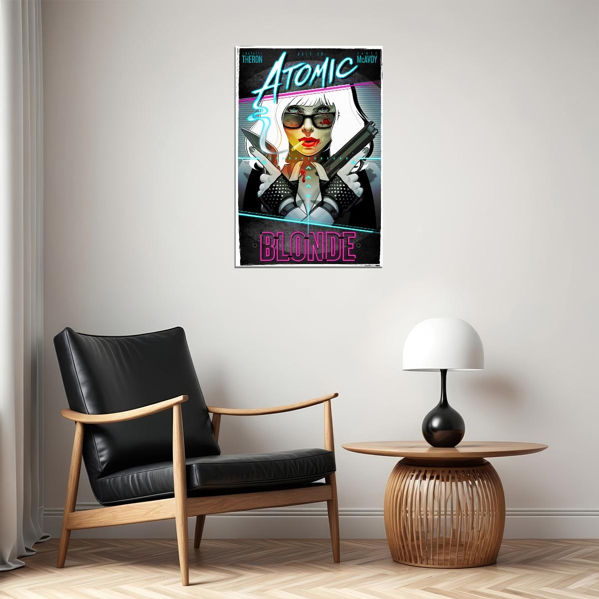 Atomic Blonde 2017 Action Thriller Movie Poster Wall Art Print Home Wall Decor - xonomax