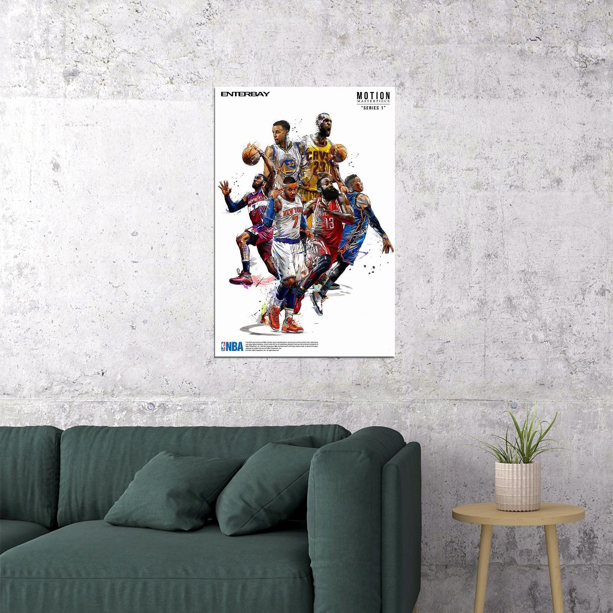 Stephen James Basketball Stars Sport Poster Wall Art Print Home Wall Decor - xonomax
