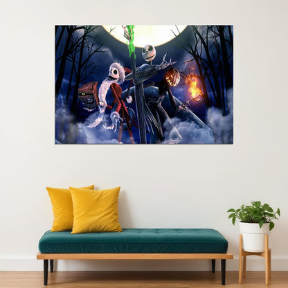 The Nightmare Before Christmas Animation Movie Poster Wall Art Print Home Wall Decor - xonomax