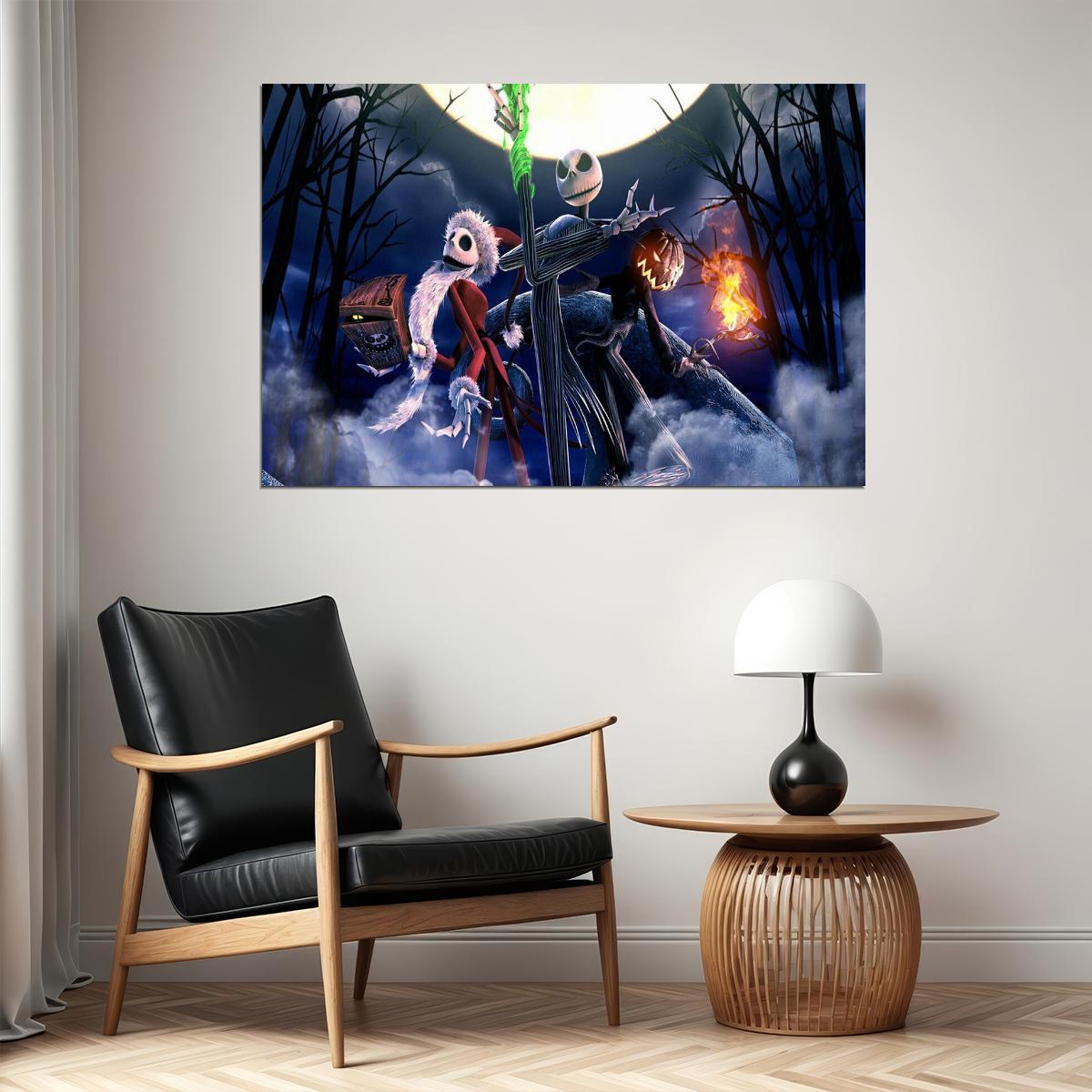 The Nightmare Before Christmas Animation Movie Poster Wall Art Print Home Wall Decor - xonomax