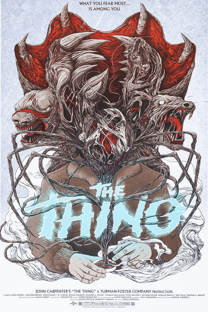 The Thing Horror Classic Movie Cinema Poster Wall Art Print Home Wall Decor - xonomax