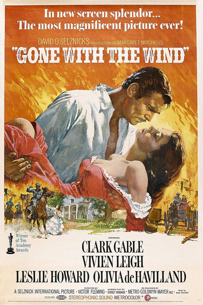 Gone With The Wind Romance Drama Movie Film Gift Poster Wall Art Print Home Wall Decor - xonomax