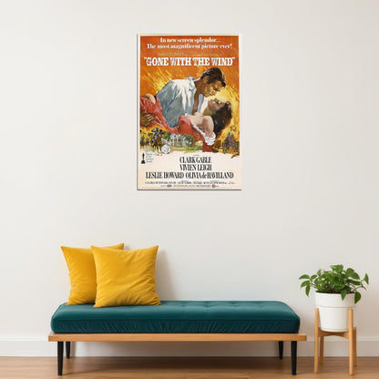 Gone With The Wind Romance Drama Movie Film Gift Poster Wall Art Print Home Wall Decor - xonomax