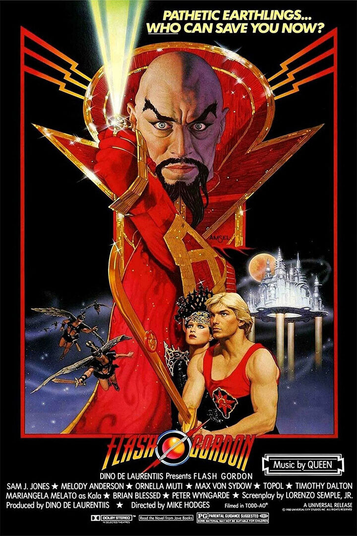 Flash Gordon Science Fiction Movie 1980 Film Poster Wall Art Print Home Wall Decor - xonomax