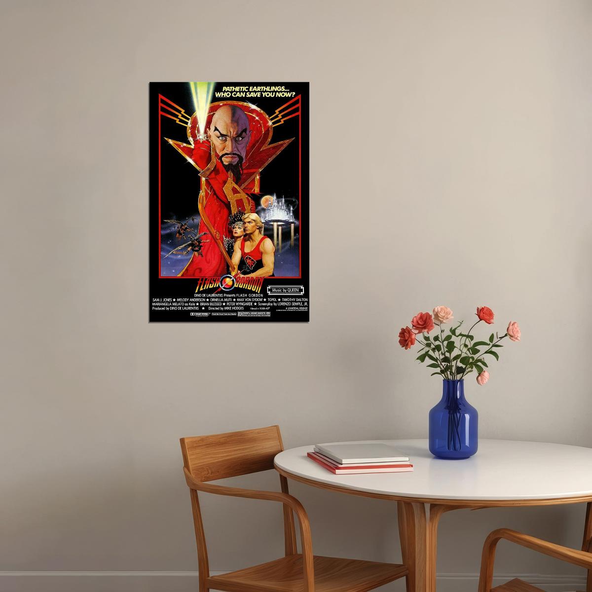 Flash Gordon Science Fiction Movie 1980 Film Poster Wall Art Print Home Wall Decor - xonomax