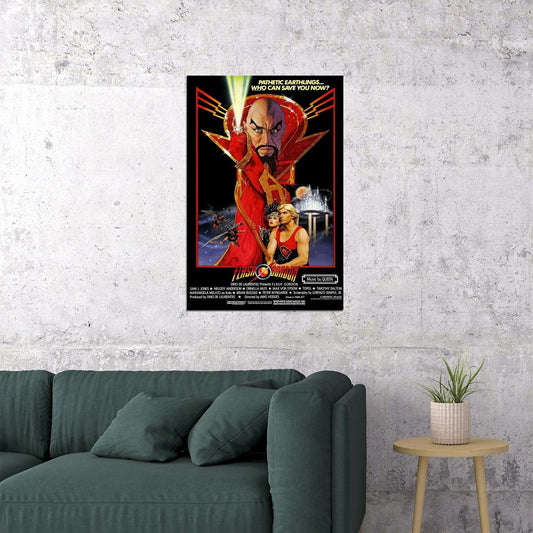 Flash Gordon Science Fiction Movie 1980 Film Poster Wall Art Print Home Wall Decor - xonomax