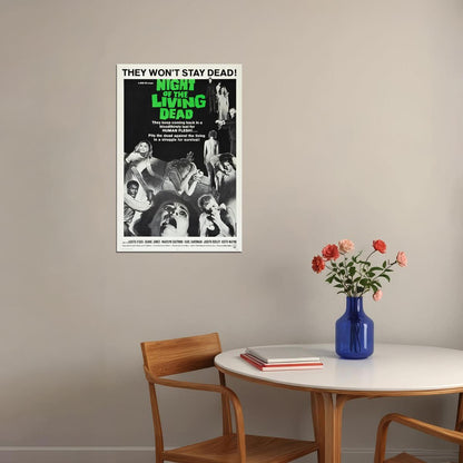 Night Of The Living Dead Classic Horror Movie Poster Wall Art Print Home Wall Decor - xonomax