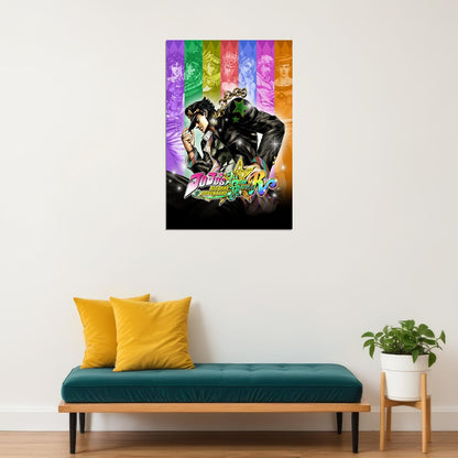 Jojo's Bizarre Adventure Animation Japanese Manga Poster Wall Art Print Home Wall Decor