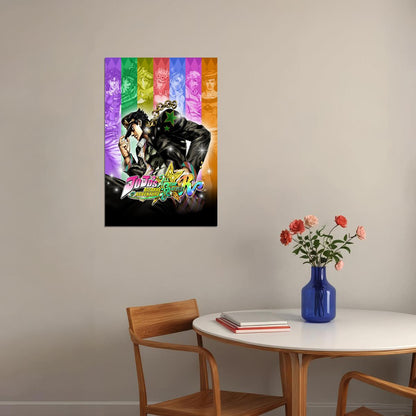 Jojo's Bizarre Adventure Animation Japanese Manga Poster Wall Art Print Home Wall Decor