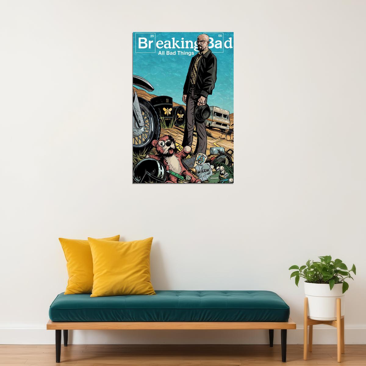 Breaking Bad Tv Series Movie Actor Poster Wall Art Print Home Wall Decor - xonomax
