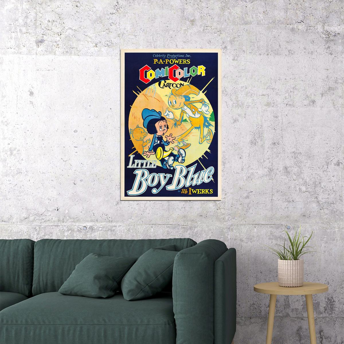 Little Boy Blue 1936 Classic Cartoon Movie Comedy Poster Wall Art Print Home Wall Decor - xonomax