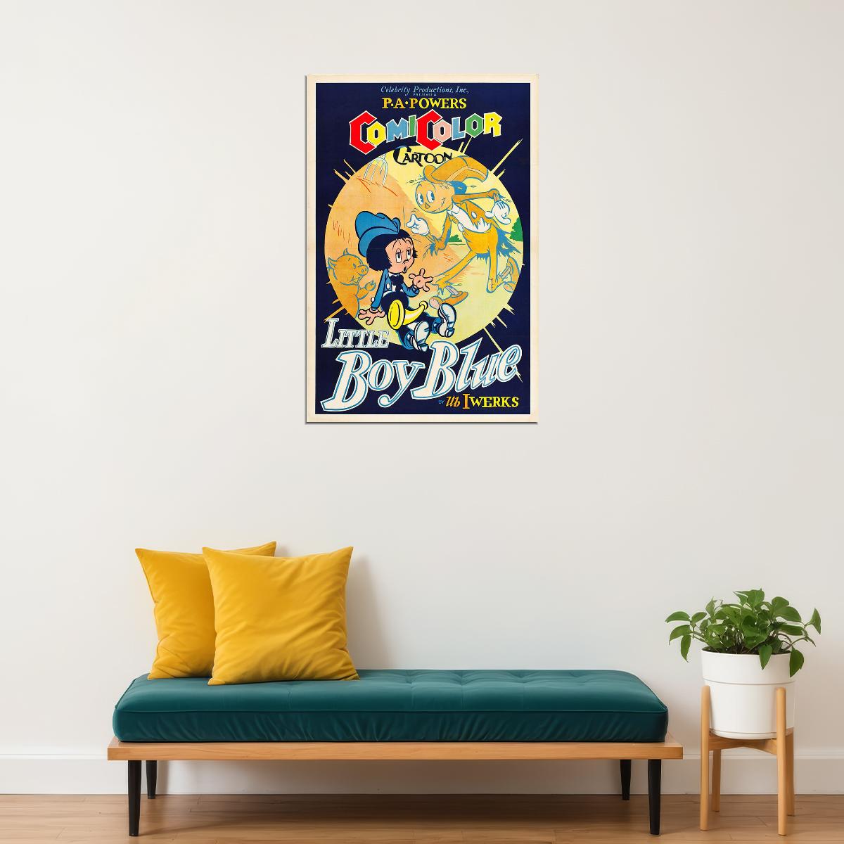 Little Boy Blue 1936 Classic Cartoon Movie Comedy Poster Wall Art Print Home Wall Decor - xonomax