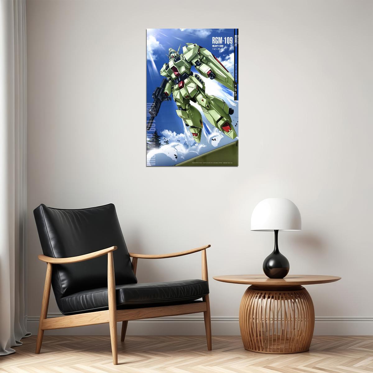 Heavy-gun Rgm-109 Gundam Mechanical Japanese Anime Poster Wall Art Print Home Wall Decor - xonomax