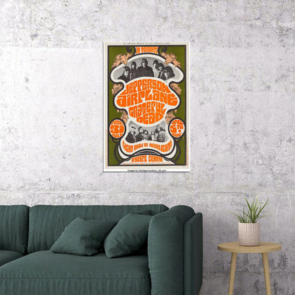 Grateful Dead Jefferson Airplane Music Concert Rock Poster Wall Art Print Home Wall Decor - xonomax