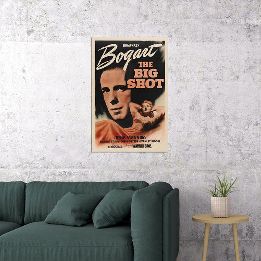 The Big Shot Movie Crime Drama Film Noir Vintage Poster Wall Art Print Home Wall Decor - xonomax