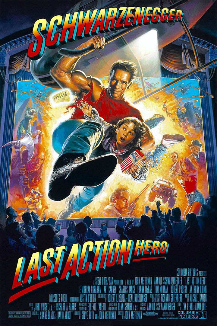 Last Action Hero Movie Action Adventure Comedy Poster Wall Art Print Home Wall Decor - xonomax