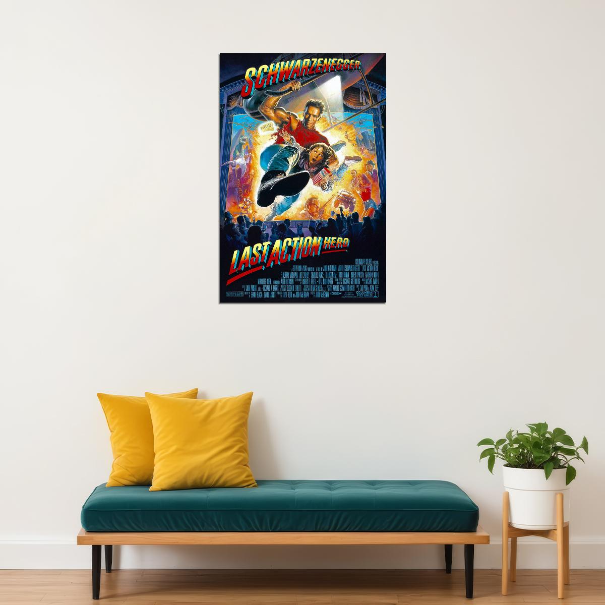 Last Action Hero Movie Action Adventure Comedy Poster Wall Art Print Home Wall Decor - xonomax