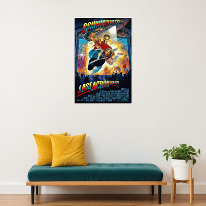 Last Action Hero Movie Action Adventure Comedy Poster Wall Art Print Home Wall Decor - xonomax