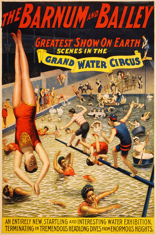 Circus Clown Carnivals Barnum And Bailey Circus Poster Wall Art Print Home Wall Decor - xonomax
