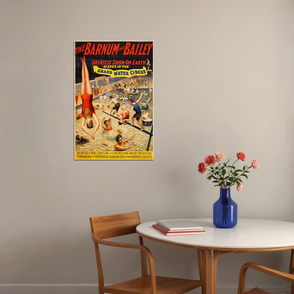 Circus Clown Carnivals Barnum And Bailey Circus Poster Wall Art Print Home Wall Decor - xonomax