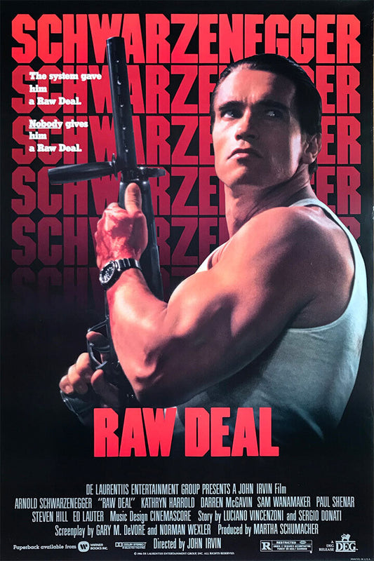 Raw Deal Movie Action Crime Thriller Adventure Poster Wall Art Print Home Wall Decor - xonomax