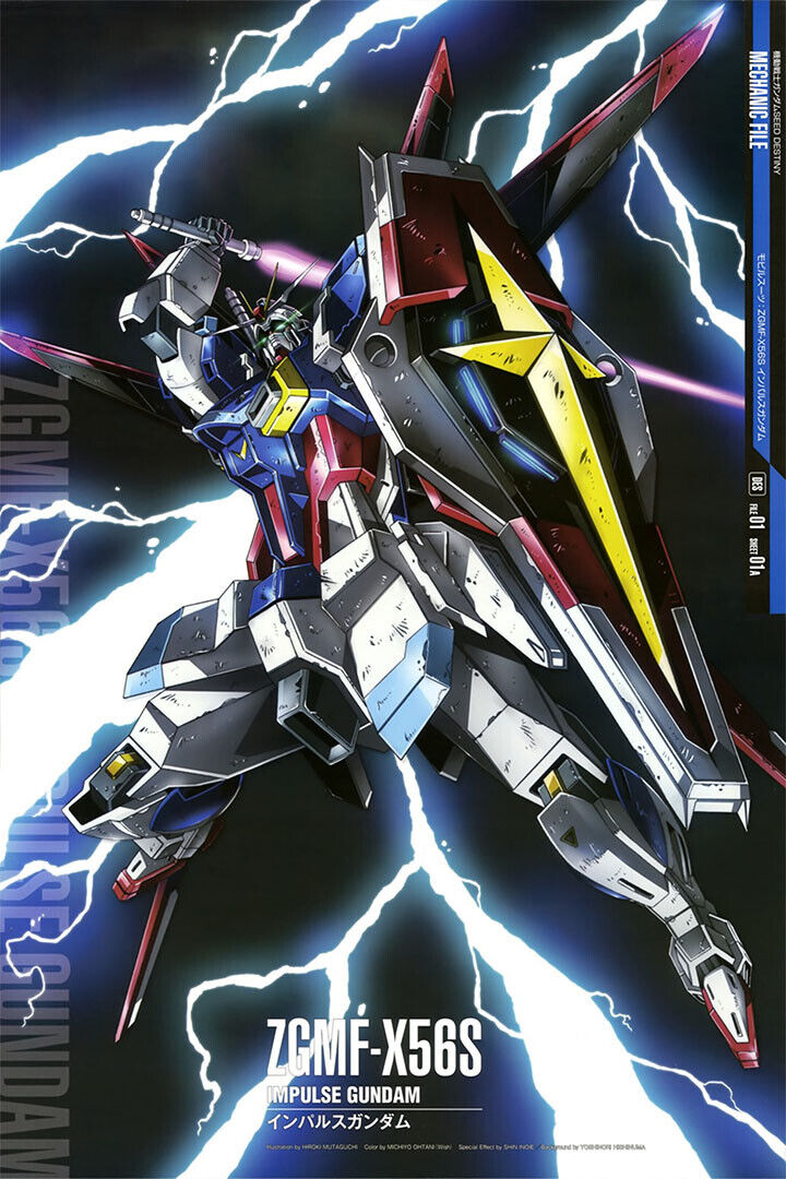 Impulse Gundam 7gmf X56s Gundam Mechanical Japanese Anime Poster Wall Art Print Home Wall Decor - xonomax