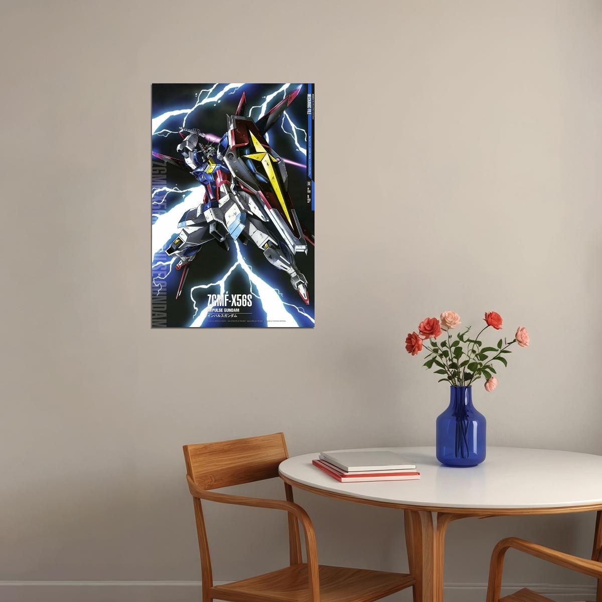 Impulse Gundam 7gmf X56s Gundam Mechanical Japanese Anime Poster Wall Art Print Home Wall Decor - xonomax