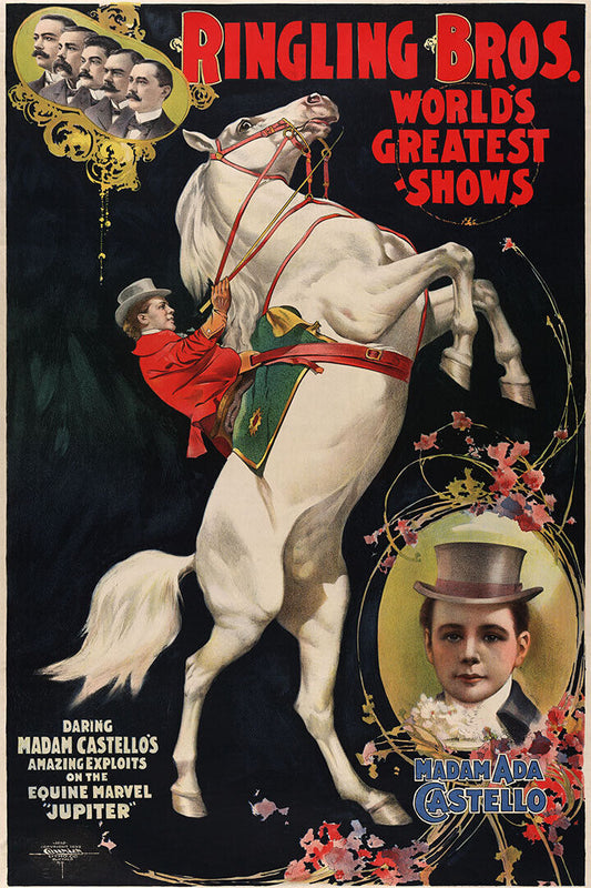 Circus Clown Carnivals Ringling Bros Barnum And Bailey Poster Wall Art Print Home Wall Decor - xonomax