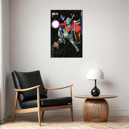 Gm-rgm-79 Gundam Mechanical Japanese Anime Poster Wall Art Print Home Wall Decor - xonomax