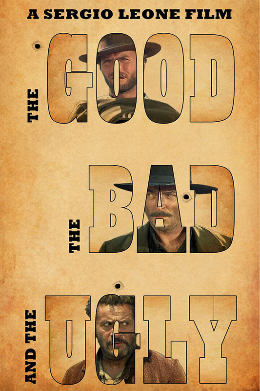 The Good The Bad And The Ugly Movie Western Adventure Poster Wall Art Print Home Wall Decor - xonomax