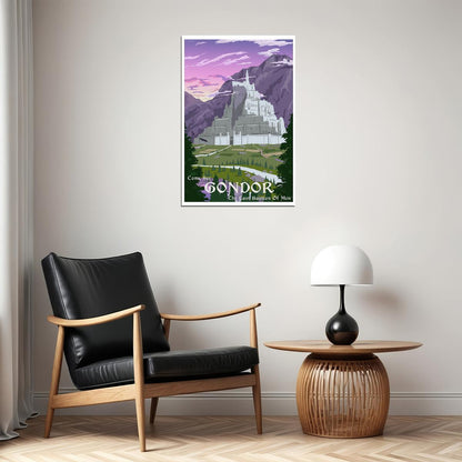 Come See Gondor Lord Of The Rings The Hobbit Travel Poster Wall Art Print Home Wall Decor - xonomax