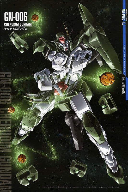 Cherudim Gundam Japanese Anime Gundam Mechanical Poster Wall Art Print Home Wall Decor - xonomax